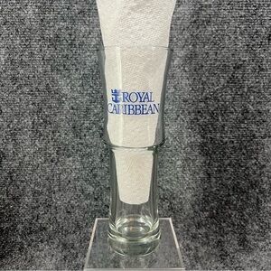 Royal Caribbean Schooner Bar Souvenir Beer Glass 8.5” Tall 12 Oz EUC Cruise